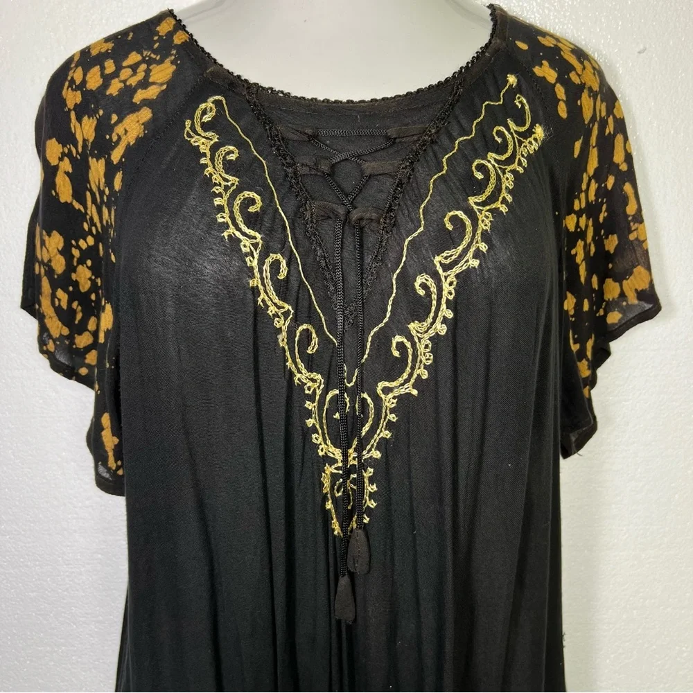 Aqua beach rayon lightweight dress size 3X - Picture 2 of 5